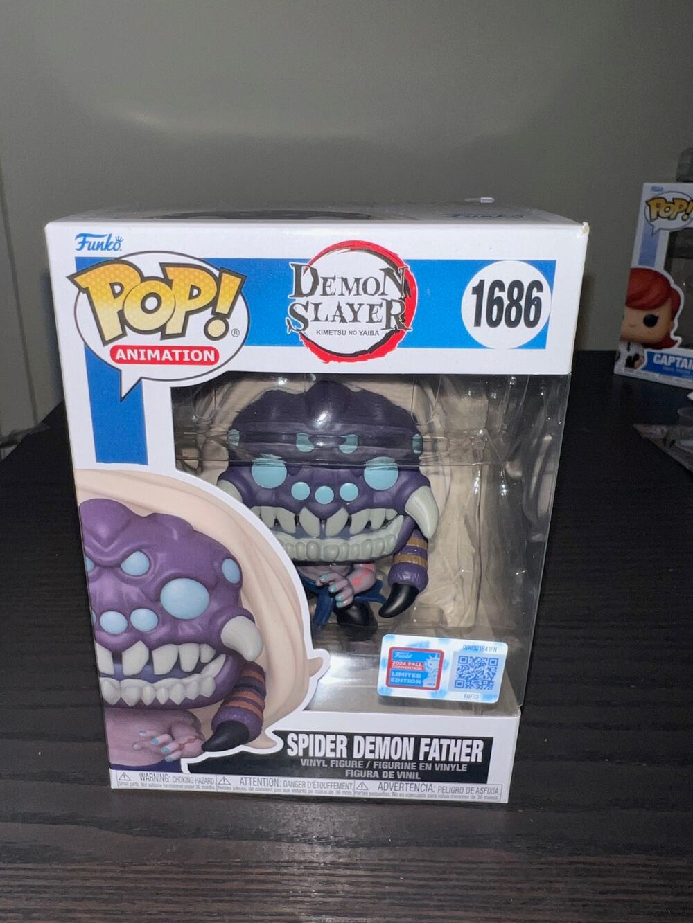 VAULTED LE EXC Spider Demon Father Funko Pop #1686 DS Slayer Anime Manga Kimetsu